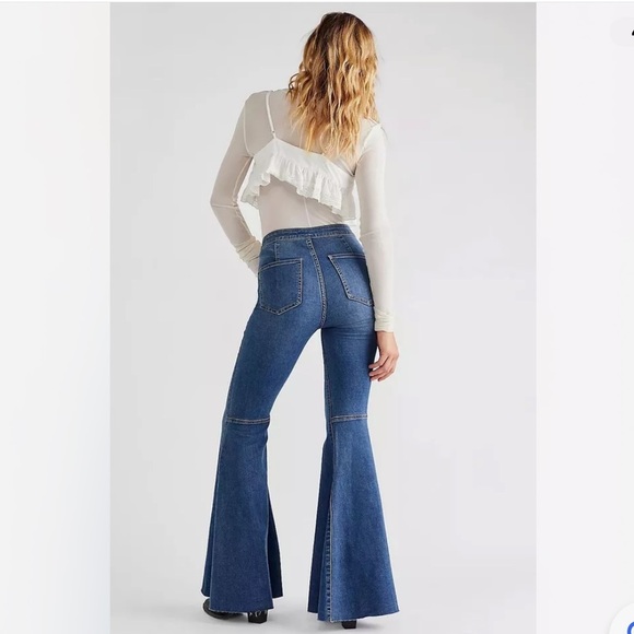 Free People Just Float on Flare Jeans Size 25 - Picture 4 of 13